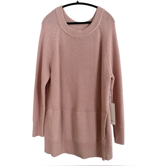 LULULEMON Pink Merino Wool Pullover Sweater Size 14 NWT - Picture 3 of 8